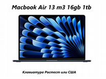 Новый macbook air 13" м3 в наличии 16/1