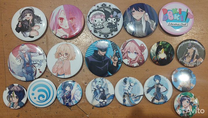 Значки с аниме