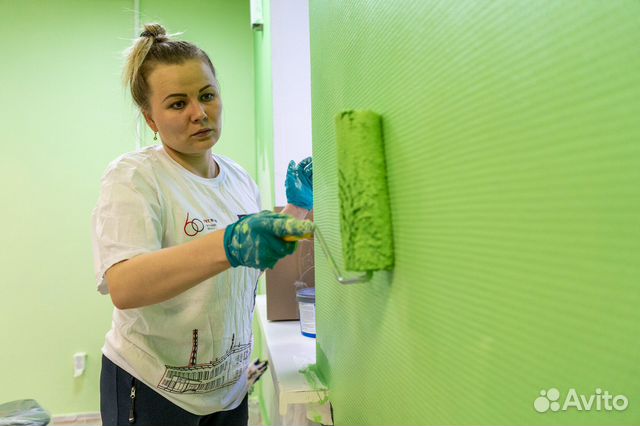 Поклейка обоев покраска стен в Тюмени | Услуги | Авито