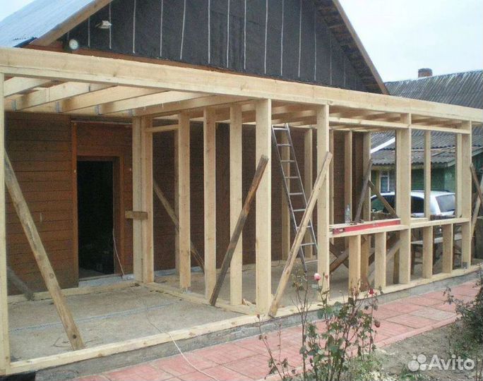 Пристройка к дому - веранды, беседки, террасы