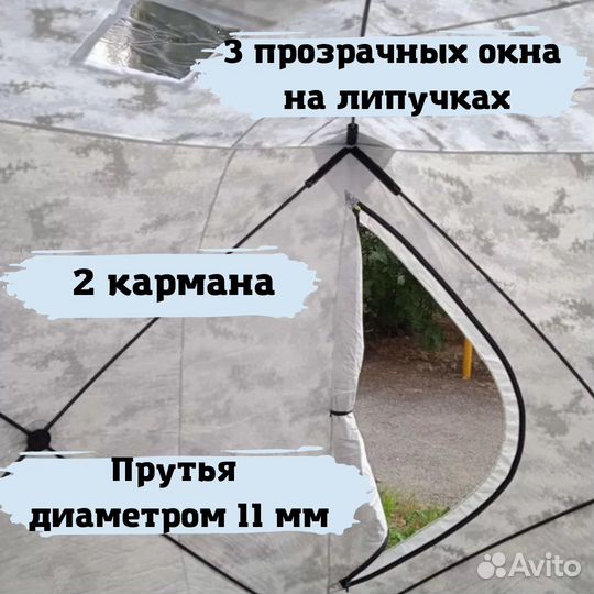 Зимняя палатка куб 180*180*200 (новая)