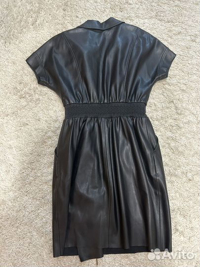 Платье кожанное