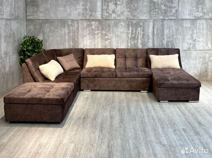 П образный диван