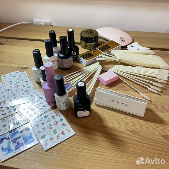Набор для наращивания и гель-лака пакетом