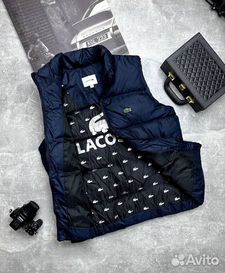 Безрукавка lacoste черная и синяя от 48 до 56