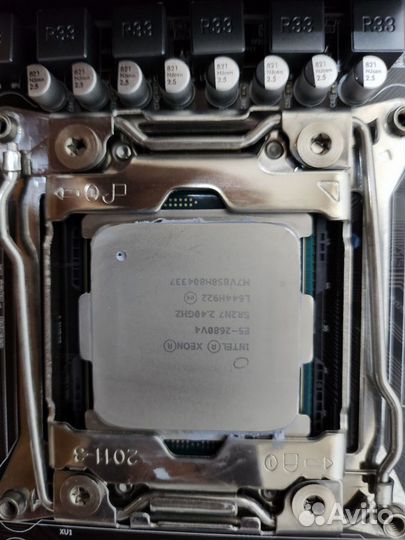 Материнская плата lga 2011 v3 x99/E5 2680v4x2 64gb