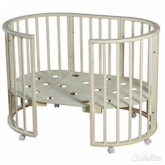 Детская кроватка трансформер круглая