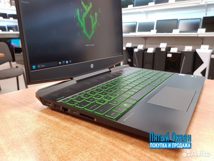 Игровой ноутбук HP FHD, Core i5 9300H, GTX 1650