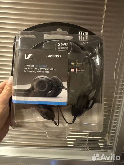 Гарнитура Sennheiser PC 3 черные 2м, новые