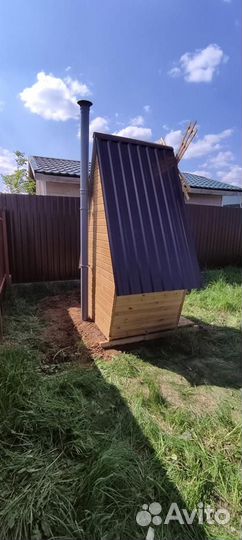 Дачный туалет деревянный