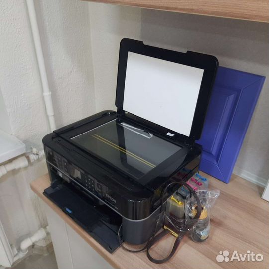 Мфу струйный epson TX650 цветной,6цветов