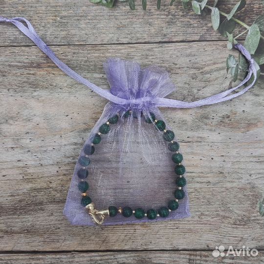 Браслет из малахита