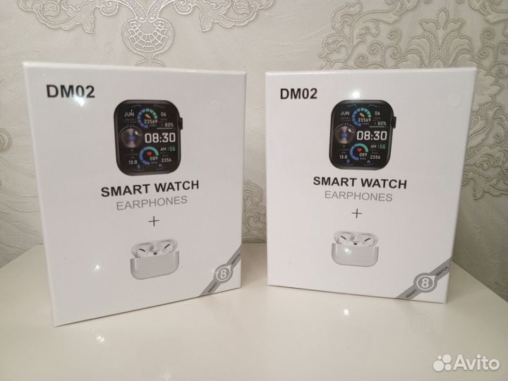 Набор смарт часы watch 8 + наушники
