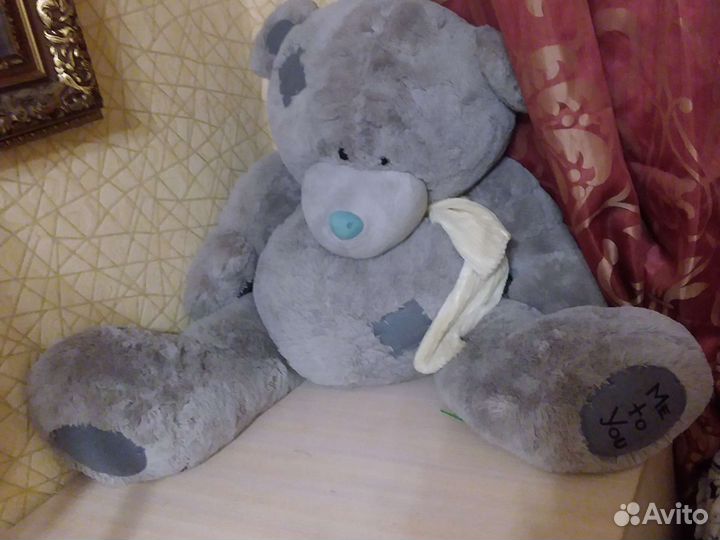 Мишка Тедди me to you серый большой