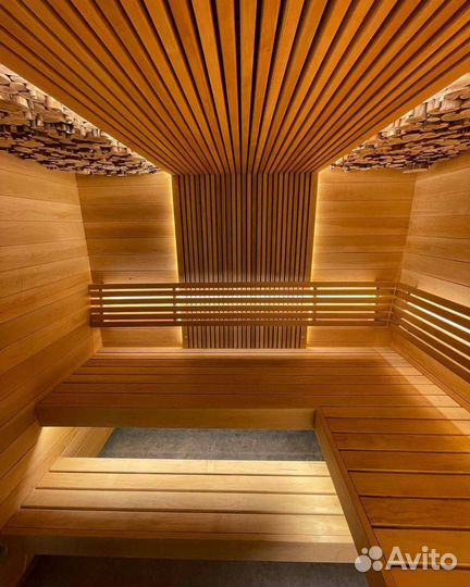 Панно из можжевельника для бани