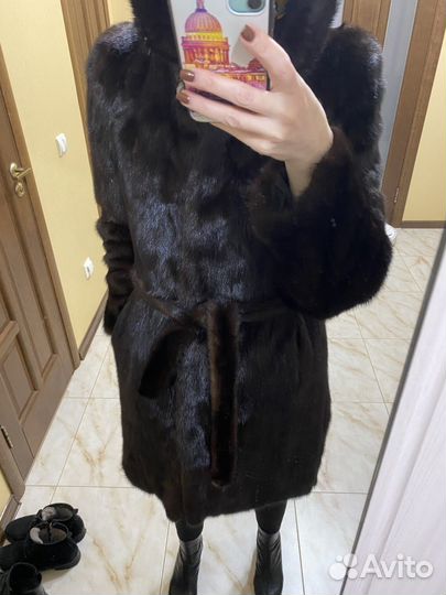 Шуба женская норковая бу