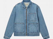 Куртка Stussy Zip Work Denim Washed Blue