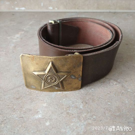 Ремень солдатский кожзам