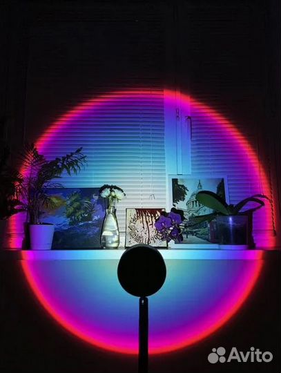 Настольная лампа закат