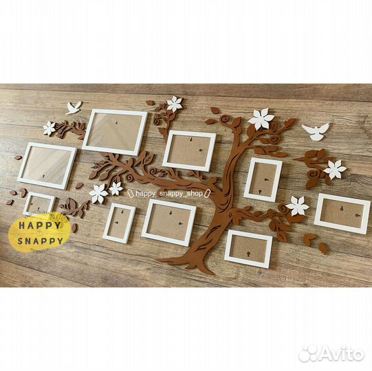 Семейное дерево с фоторамками