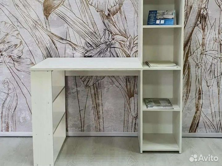 Письменный стол 4 цвета с стеллажом, в наличии