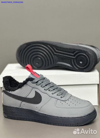 Кроссовки Nike air Force 1 с мехом