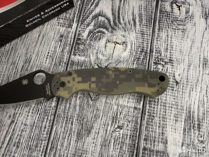 Нож Spyderco Paramilitary 2 Camo Black C81gpcmobk2