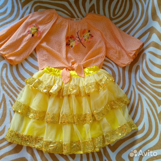 Костюм осени, тыквы