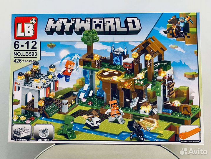 Конструктор формат лего Майнкрафт, много разных