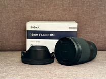 Объектив Sigma 16mm f/1.4 DC DN Sony E