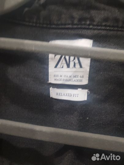 Джинсовая рубашка zara