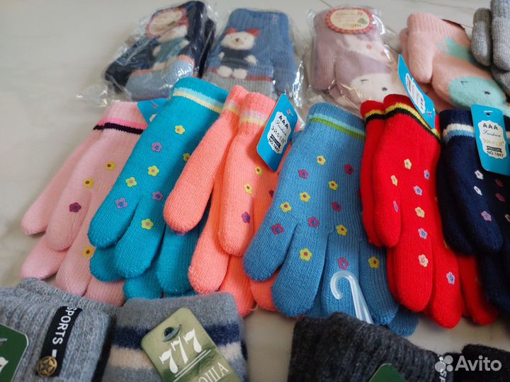 Рукавицы варежки перчатки детские зимние