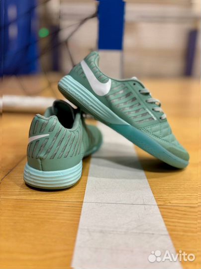 Футзалки Nike Lunar Gato2 Light Green детские