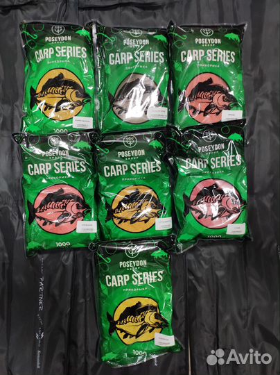 Прикормка карповая, 7 видов7 кг Посейдон