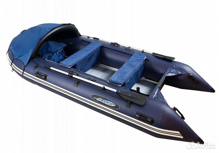 Надувная лодка gladiator C370AL(темно-синий)