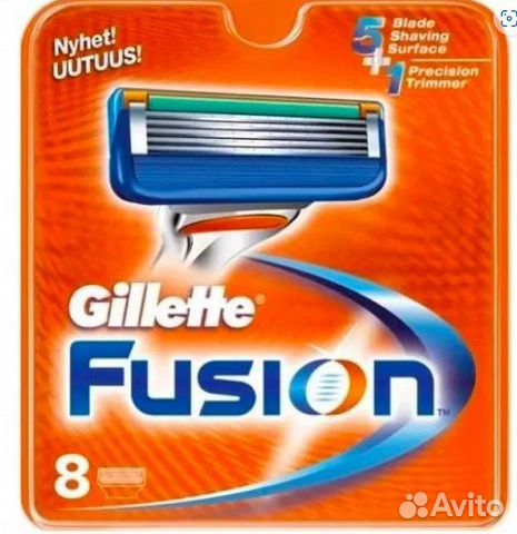 Сменные кассеты Gillette Fusion 8 шт