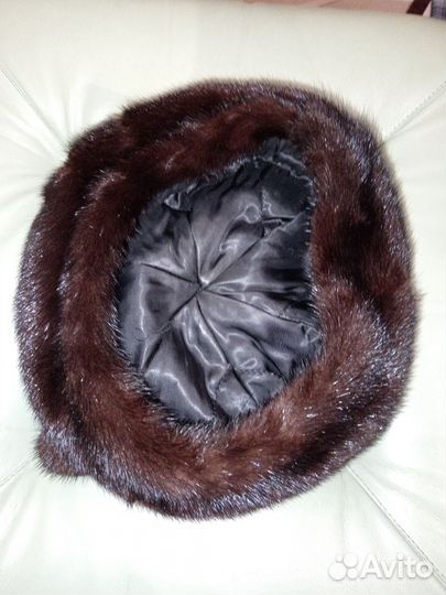 Берет зимний женский норковые 56 размер