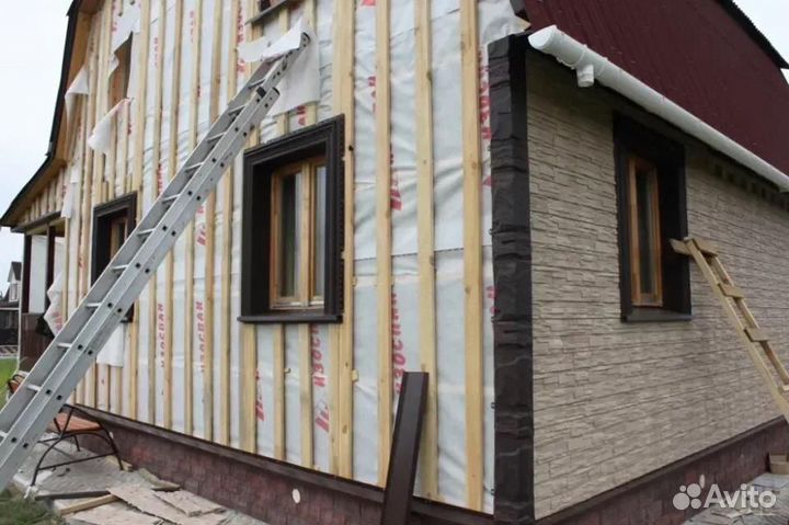 Фасадные работы, утепление фасадов, монтаж