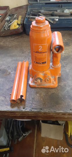 Домкрат гидравлический бутылочный 2т
