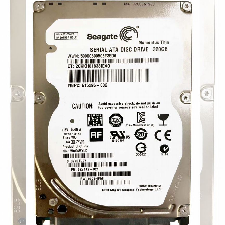 [ST320LT007] Жесткий Диск Seagate 320gb Sata2 2,5 St320lt007