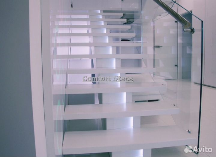 Стеклянные ограждения для лестниц