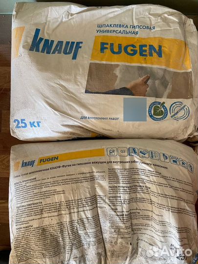 Шпаклевка гипсовая кнауф фюген knauf fugen