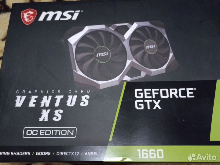 Видеокарта Msi GTX 1660 6gb