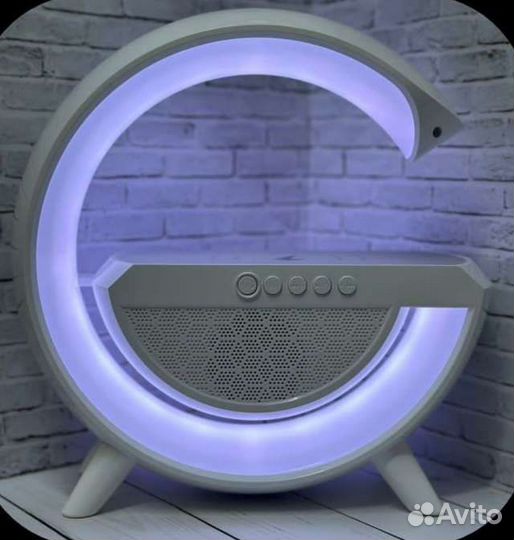 Колонка - ночник с беспроводной зарядкой