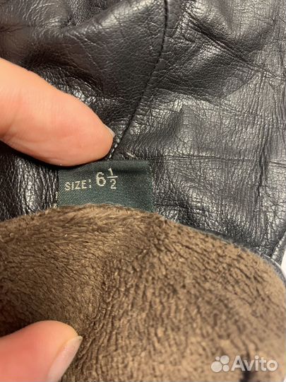 Перчатки женские кожаные размер 6.5