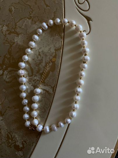 Бусы жемчуг натуральный