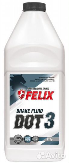 Тормозная жидкость дот 3, 910гр