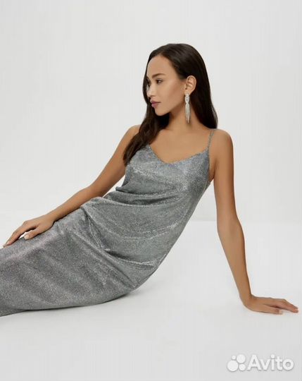 Платье zarina серебряное