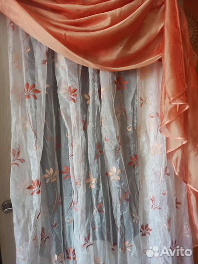 Шторы с ламбрекеном бу