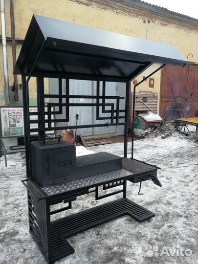 Мангалый комплекс с крышей